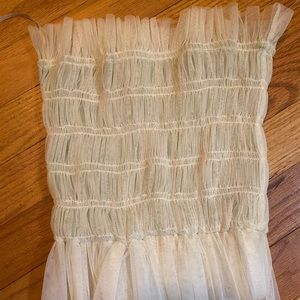 Sandy Liang Tulle Rain Top XS Seafoam